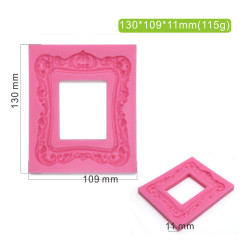 Baroque Frame silicone mould