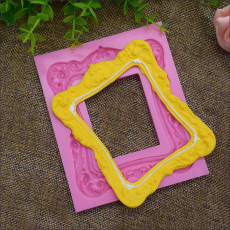 Baroque Frame silicone mould