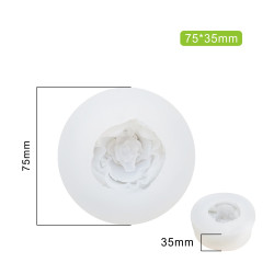 3D rózsa mintázó szilikon Zefir