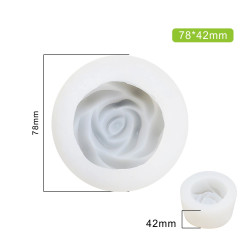 3D Rose Zefir silicone mould