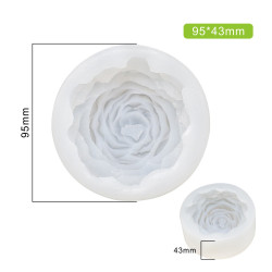 3D rózsa mintázó szilikon Zefir