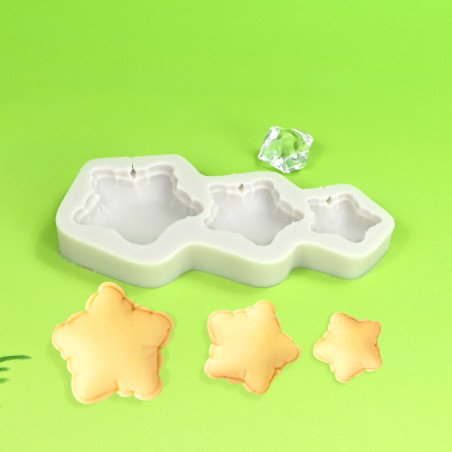 3D Csillagok mintázó szilikon