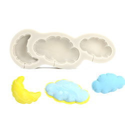 3D Clouds silicone mould