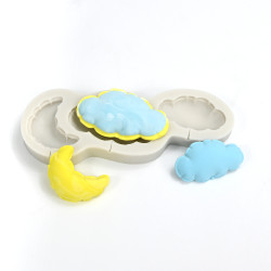 3D Clouds silicone mould