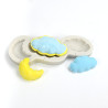 3D Clouds silicone mould