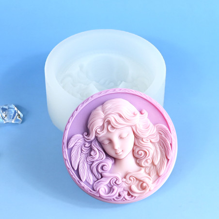 3D Angel Head silicone mould