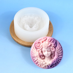 3D Angel Head silicone mould