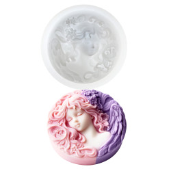 3D Angel Head silicone mould