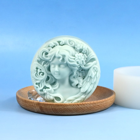 3D Angel Head silicone mould