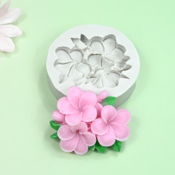 Plumeria flower embossing silicone mould