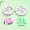 Plumeria flower embossing silicone mould