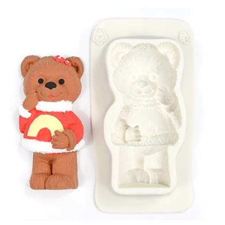 Teddy Bear in Red Sweater silicone mould