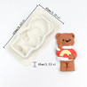Teddy Bear in Red Sweater silicone mould