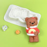 Teddy Bear in Red Sweater silicone mould