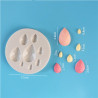 Gemstone Pendant Drops silicone mould