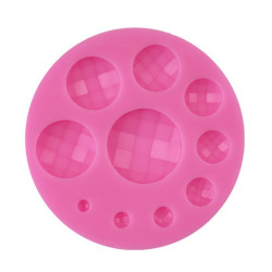 Gemstone Pendant Semi-sphere silicone mould