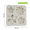 Mixed flower with double petals silicone mould