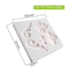 Vintage Curlicue Lace and Scroll silicone mould