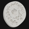 Swag Rose and Ribbon silicone mould