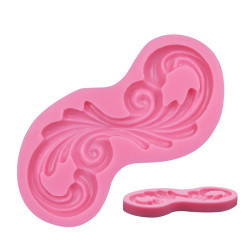 Baroque scroll silicone mould