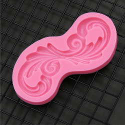 Baroque scroll silicone mould