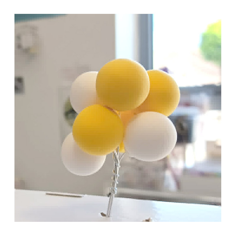 Bubble ballon cake decor 7ballon/pack