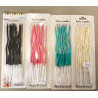 Candle set (black, pink,turquoise,white) 12candle/pack