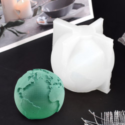 3D Földgömb mintázó szilikon