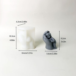 3D Baba Anyai óvó kézben szilikon