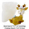 3D Dear in a lying position Large Silicone Mould