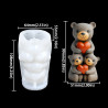 3D Cute Teddy Bears Silicone Mould