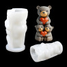 3D Cute Teddy Bears Silicone Mould