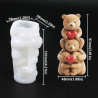 3D Cute Teddy Bears Silicone Mould