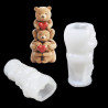 3D Cute Teddy Bears Silicone Mould