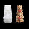 3D Cute Teddy Bears Silicone Mould