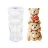 3D Cute Teddy Bears Silicone Mould