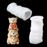 3D Cute Teddy Bears Silicone Mould