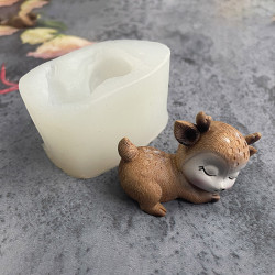3D alvó őzike-szarvas mintázó szilikon