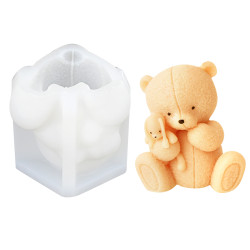 3D Cute Teddy Baby Bear Silicone Mould