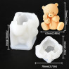 3D Cute Teddy Baby Bear Silicone Mould