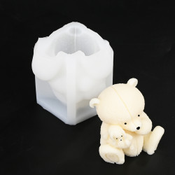 3D Cute Teddy Baby Bear Silicone Mould