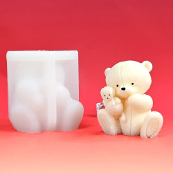 3D Cute Teddy Baby Bear Silicone Mould