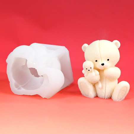 3D Cute Teddy Baby Bear Silicone Mould
