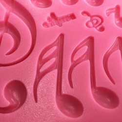 Musical Notes silicone mould