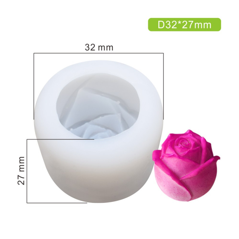 3D Small Rose Zefir silicone mould