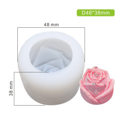 3D Közepes rózsa mintázó...