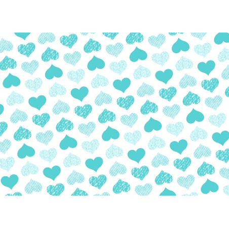 Chocolate transfer foil A4 Hearts