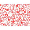 Chocolate transfer foil A4 Hearts