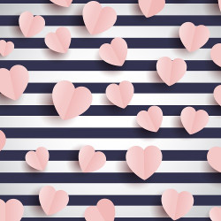 Chocolate transfer foil A4 Hearts