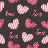 Chocolate transfer foil A4 Hearts